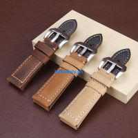 Suitable For Cowhide Crazy Horse Strap 22Mm 24Mm 26Mm Watchband Genuine Leather Waterproof Universal Wrist Band Accessories 0430