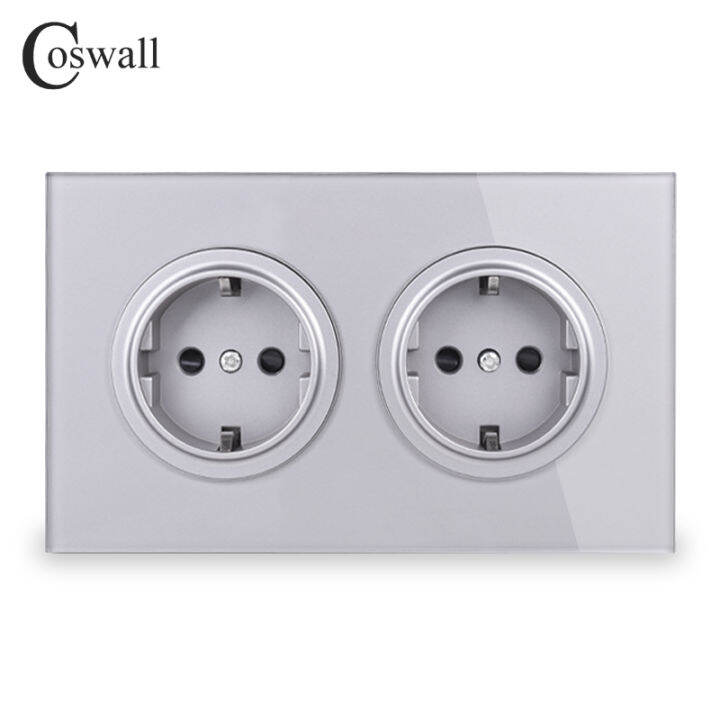 coswall-crystal-tempered-pure-glass-panel-16a-double-eu-standard-wall-power-socket-grounded-with-child-protective-lock-146-type