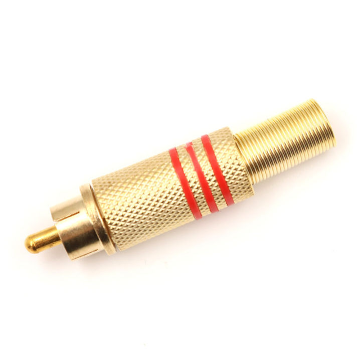lowest-price-mh-10pcs-rca-connector-male-jack-plug-audio-vedio-เชื่อมทองแดงดำ