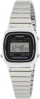 Casio Womens Digital Watch with Stainless Steel Bracelet LA670W