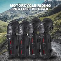 Racing Knee Pads Anti-fall Motorcycle Protection Knee Breathable Motorcycle Elbow Protector Comfortable for MTB Riding Off-Road Knee Shin Protection