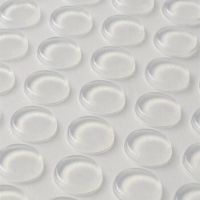 72pcs 15*3mm Clear/Black Self Adhesive Anti Slip Silicone Rubber Feet Pads Flat Silica Gel Shock Absorber Pads For Glass Table Decorative Door Stops