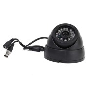 Black Surveillance Camera PAL 1 3 CMOS 700TVL 24 LED IR Cut 3.6mm Security