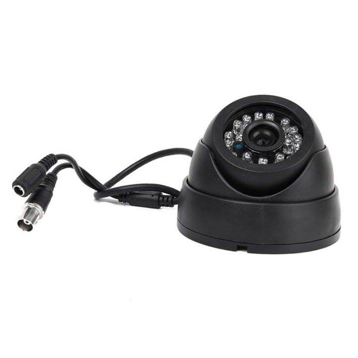 Black Surveillance Camera PAL 1/3" CMOS 700TVL 24 LED IR Cut 3.6mm