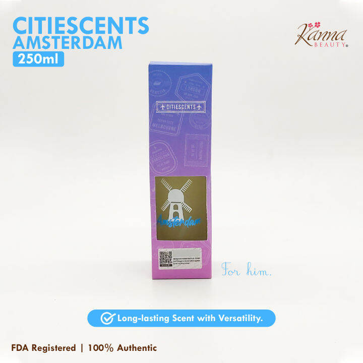 Citiescents Eau De Parfum Amsterdam Perfume for HIM 250ml Lazada PH