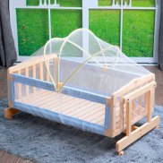 Phổ Nôi trẻ em giường màn chống muỗi mùa hè bé an toàn cong muỗi Net 100cm