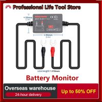 BT4.0 12V Battery Tester Battery Monitor Car Battery Analyzer Monitor Charging Cranking Test Voltage Test Connect Smartphone APP