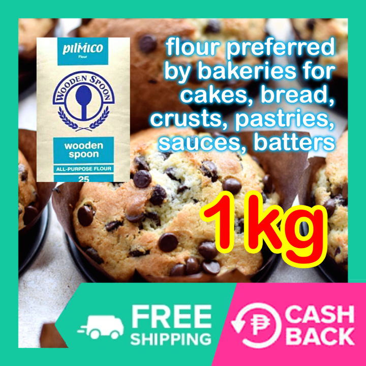 1kg Wooden Spoon ALL PURPOSE FLOUR for Baking Bread Cake Pilmico First