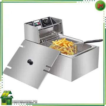 Desktop Electric Fryer Commercial Stainless Steel Fryer French Fries  Machine Single Cylinder Deep Frier Machine