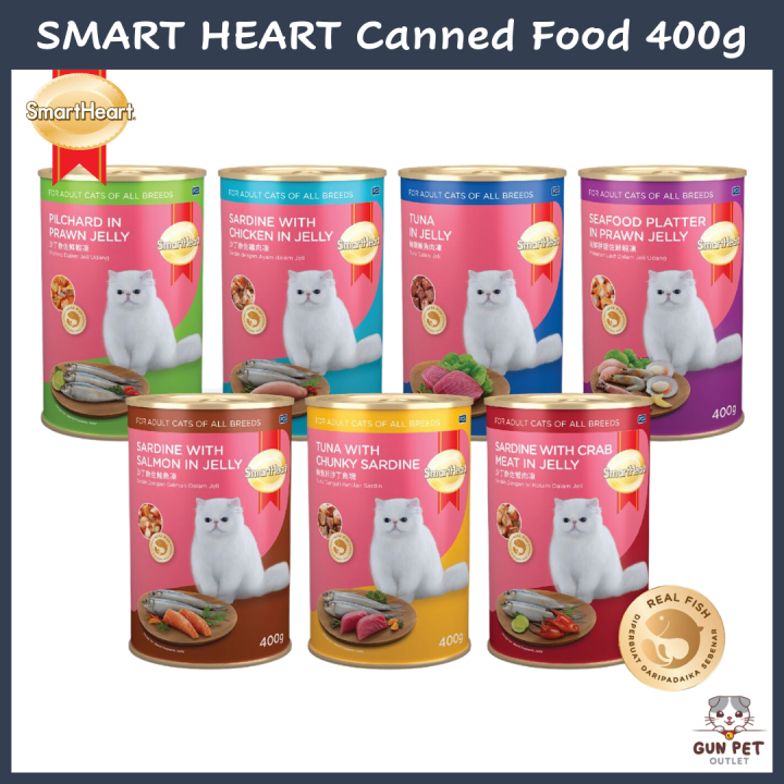 GUN PET Smart Heart Canned Wet Food Makanan Kucing Basah Cat food pet ...