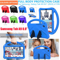 เคสสำหรับเด็กซัมซุงกาแล็กซีแท็บ A9 Casing Tablet 2023ขนาด8.0นิ้วสำหรับแท็ปซัมซุง A9 8 SM-X115N เคสตั้งได้ที่จับซิลิโคนกันกระแทก