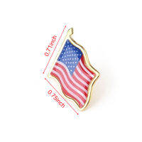 liuchuanbing [Wond] ธงชาติอเมริกา Lapel Waving Pin ภูมิใจ USA ตุ้งติ้งกระเป๋าติดตราเข็มกลัดตกแต่งของขวัญ