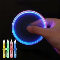 【Ready Stock】 ❅ C13 Luminous Toys Flash Spinning Top Pen Office Decompression Ballpoint Pen with Light Childrens Gifts Random Color