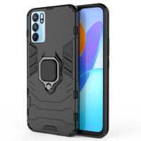 เคส  OPPO Reno6 5G Case ชุดเกราะกันกระแทก Slim Rugged Hybrid Hard Plastic + Tpu Bracket Magnet 360 Ring Holder ฝาหลัง