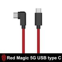 สายชาร์จเร็วสำหรับ Nubia Red Magic 5G Usb Dual Type-C 55W Pd Qucik 5a สาย Usb-C ปลอกสีแดง Magic5g Redmagic 5G