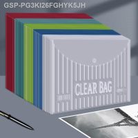 ผู้ช่วยที่ดี♧ที่ PG3KI26FGHYK5JH A4/A5 20ชิ้นกระเป๋าใส่เอกสารเอกสารโปร่งใสเรียบง่ายสีสันสดใสพร้อมหัวเข็มขัด