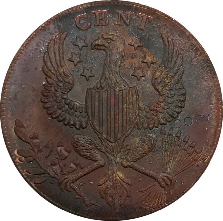 ลดราคาอยู่ที่1792-1795-1791เหรียญหัวชาวโรมันวอชิงตันทองแดงลอกเลียนแบบ
