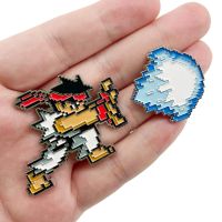 【DT】hot！ Street Enamelled Brooch Games 90s Pins Clothing Lapel Badge Fashion Jewelry Accessories Gifts