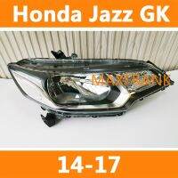 Front Headlight Head Lamp HEADLAMP   Lampu Depan HEADLAMPHEADLIGHTLENS HEAD LAMPFRONT LIGHTไฟหน้าไฟฉายคาดศีรษะไฟหน้าสำหรับ Honda Jazz GK GK5 2014-2017ไฟหน้าไฟฉายคาดศีรษะไฟหน้า