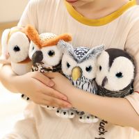 Clarissali New Simulated wild animal owl plush toys dollcool toy for kids，comforting and accompanying doll cute soft shape