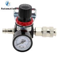 AR2000 1/4" Thread BSP Pneumatic Air Compressor Pressure Regulator Reduction Valve 4MM-16MM Connector Fittings EU Type Hand Tool Parts Accessories