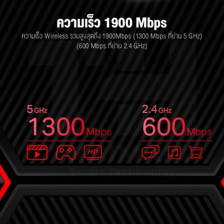 โปรโมชั่น-mercusys-mr50g-ac1900-wireless-dual-band-gigabit-เร้าเตอร์รับสัญญาณ-สุดคุ้ม-อุปกรณ์-เรา-เตอร์-เรา-เตอร์-ใส่-ซิ-ม-เรา-เตอร์-wifi-เร้า-เตอร์-5g