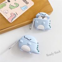 【hot sale】 ❀ C02 New stock Cute little dinosaur AirPods pro/1/2/3 cartoon silicone soft shell Apple Bluetooth wireless earphone protective sleeve