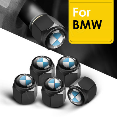 5ชิ้น/เซ็ตรถ BMW ยางวาล์วหมวกสแตนเลสก้านล้อฝาจุกลมยาง Universal สำหรับ BMW 5 Series 525 530li 3 Series 325X4X3X5X6 X7 7 Series 1 Series 3 Series ฯลฯ