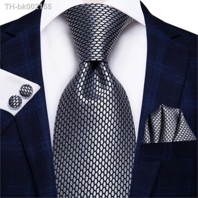 ❄✣ Hi-Tie 8.5cm Business Black Solid Paisley 100 Silk Mens Tie Neck Strip Ties for Men Formal Luxury Wedding Neckties Gravatas