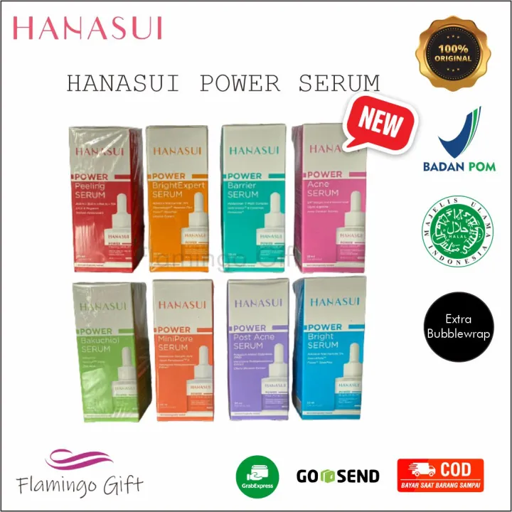 HANASUI SERUM POWER SERIES -BRIGHT BAKUCHIOL ACNE PEELING BARRIER BPOM ...