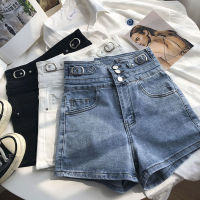 Celana Pendek Denim สำหรับผู้หญิงสไตล์เกาหลีเอวสูง,เสื้อผ้าสตรีขนาดใหญ่บางใหม่ฤดูร้อน2023กางเกงขาสั้นกางเกงหญิง