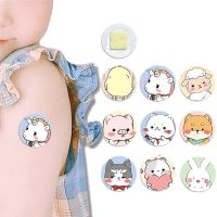 120pcs/lot First Aid Kits Patches Cartoon Vaccinum Skin Tape Waterproof Breathable Band Aid Round Shape Adhesive Bandages