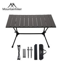 Mountainhiker Aluminum Alloy Camping Portable Folding Table Picnic BBQ Outdoor Tables Furniture Retractable Travel Tourist Table Edge Corner Guards