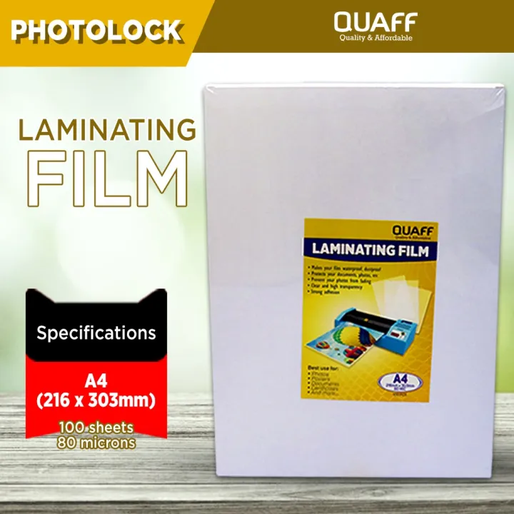 V{uQUAFF Laminating Film Hot Lamination Process Short || A4 || Long ...