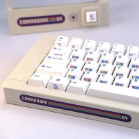 KeyCaps for Mechanical Keyboard,Commodore 64 Theme,Full Set Compatible with ISO Layout,PBT,CHERRY Profile,Dye Sublimation,C64