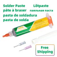 ♙ KEK Original Solder Paste Needle Type Easy To Solder for Manual Soldering Silver Solder Paste 35g Send Two Needles and Push