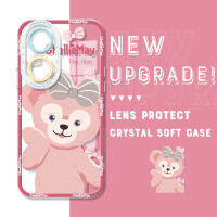 เคสโทรศัพท์กันกระแทกสำหรับ OPPO Reno8 T 5G ของแท้ลายการ์ตูน StellaLou Duffy Gelatoni ShellieMay คริสตัล Casing Ponsel อ่อนคลุมทั้งหมดเคสมือถือใสปกป้องกล้อง