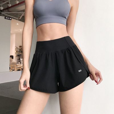 Sports Shorts Womens Anti-Glare Fitness Pants Loose High Waist Yoga Slimmer Look Running Outer Wear Casual Summer