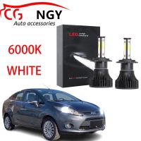 New ชุดหลอดไฟหน้า LED 6000K 80W 12V-24V สีขาว สําหรับ Ford Fiesta 2009-2017-2x