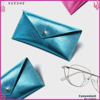 XUESHE สีทึบทึบ กระเป๋าใส่แว่นอ่านหนังสือ เครื่องหนังแท้ กันน้ำกันน้ำได้ กล่องใส่แว่นตา แฟชั่นสำหรับผู้หญิง น้ำหนักเบามาก กระเป๋าใส่แว่นกันแดด สำหรับผู้หญิง