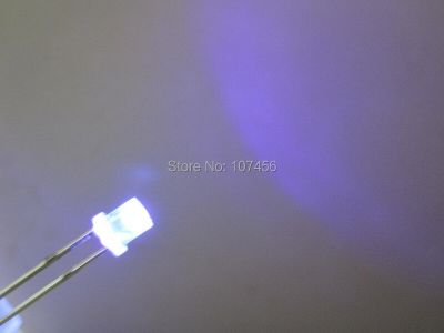 100pcs 3mm Ultra Bright LED 3mm flat top purple 3mm for 100 free resistors 3mm light-emitting diode 3mm big/wide angle uv led Electrical Circuitry Par