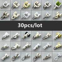 ✁▧❖ 30pcs/lot Pulley Curtain Ring Accessory Tools Straight Track Curtain Installation Casters Accessories Window Hanging Ring E12018