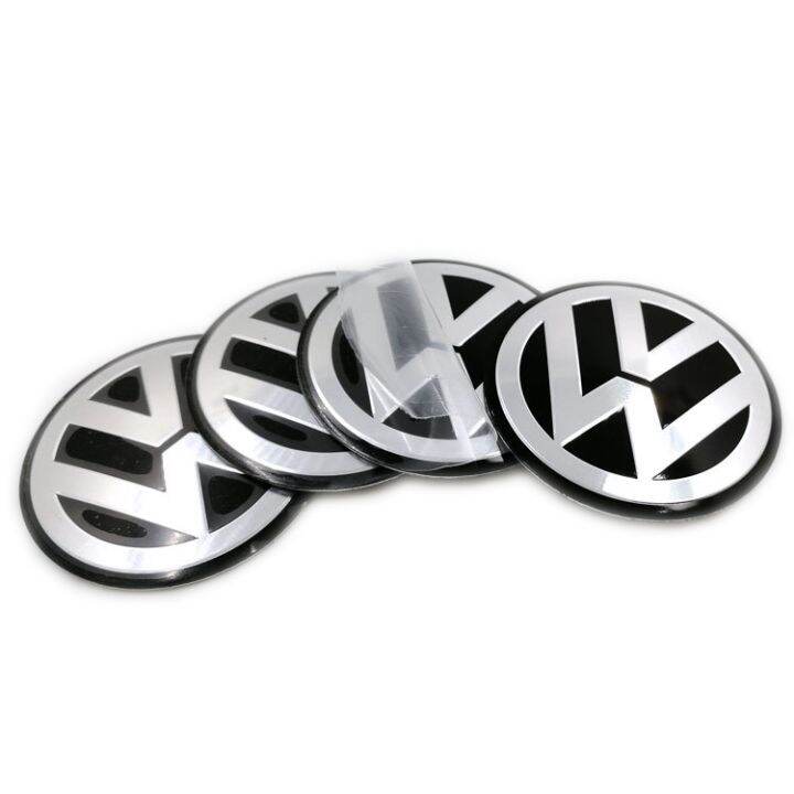 4PCS 90mm Wheel hub center cap sticker for Volkswagen VW Hub cover logo Hubcap decor Car body