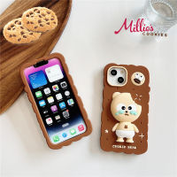 แบบนิ่มที่เป็นซิลิโคนเหลวเคสสำหรับ IPhone 11 12 13 14 Pro Max ปลอกหลังรูปการ์ตูนน่ารักๆเคสเคสโทรศัพท์มือถือน่ารักกันกระแทก