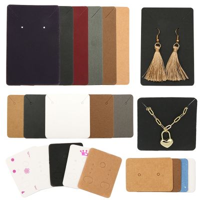 【YF】 50 pçs/lote brincos colares exibir cartões titular para jóias em caixa e embalagem cartão pendurar orelha studs de papel