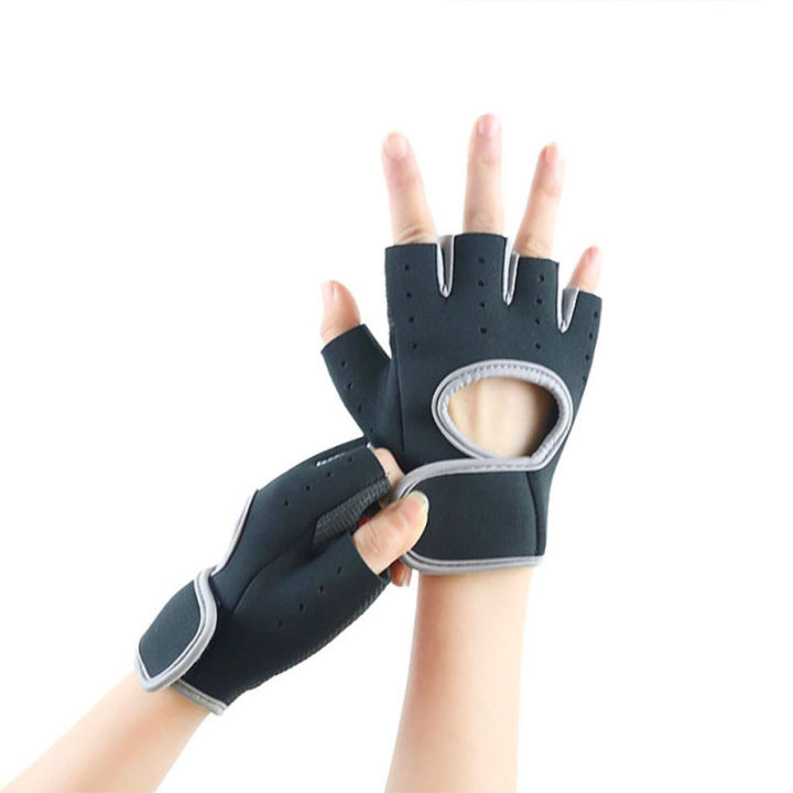 ยกเวทออกกำลังกายครึ่งถุงมือแบบเปิดครึ่งนิ้ว-pb-สำหรับผู้ชายที่มีมือชุดออกกำลังกายสำหรับผู้หญิงถุงมือฟิตเนส