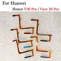 สำหรับ Huawei Honor V30 Pro/honor View 30 Pro เครื่องสแกนลายนิ้วมือ Oxf-al10 Oxf-an10เซ็นเซอร์สัมผัสปุ่มโฮมสายเคเบิลงอได้ส่งคืน
