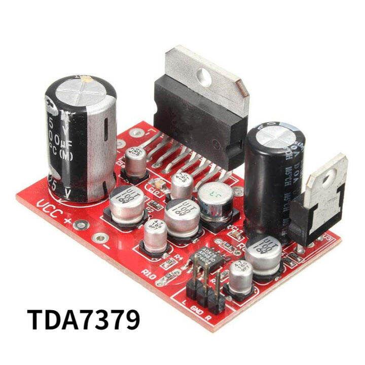 บอร์ดเครื่องขยายเสียงสเตอริโอ-tda7379-38w-38w-บอร์ด-dc-12v-ad828ปรีแอมป์มากกว่าแอมป์-ne5532