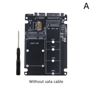 M.2 NGFF to 7 Pin SATA III 3 7Pin SATA3.0 Cable SSD Adapter Converter Board  Card