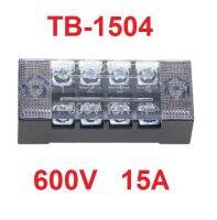 TB-1504 เทอร์มินอล บล็อก 600V 15A TB Series 4 Positions Ways Dual Row Barrier Screw Terminal Block Wire Connector